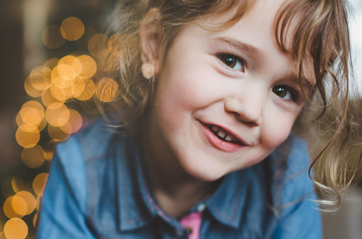 Girl smiling