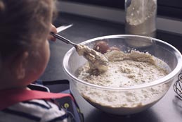 Mixing bowl of ingredients